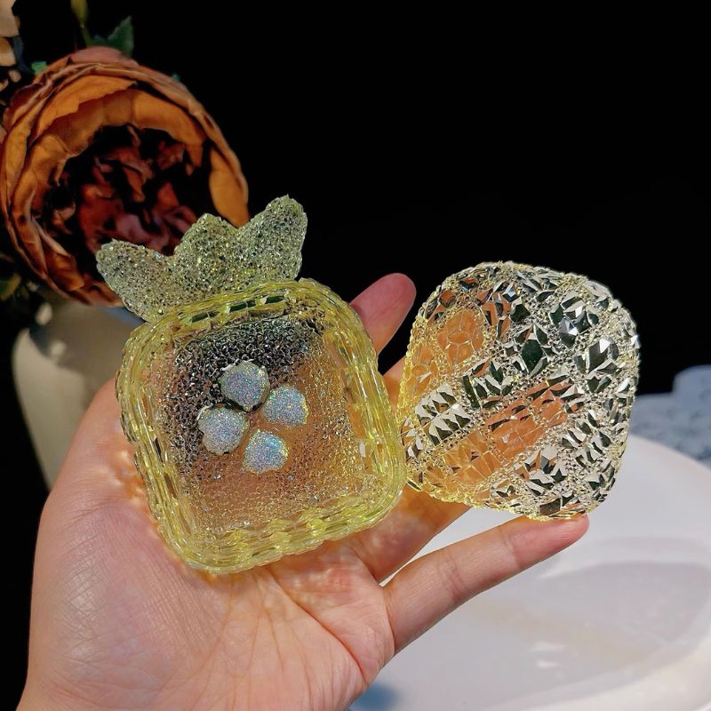 Handmade Diamond Pineapple Storage Boxes Resin Molds