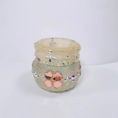 Handmade Diamond Large Pudding Storage Jar Resin Molds