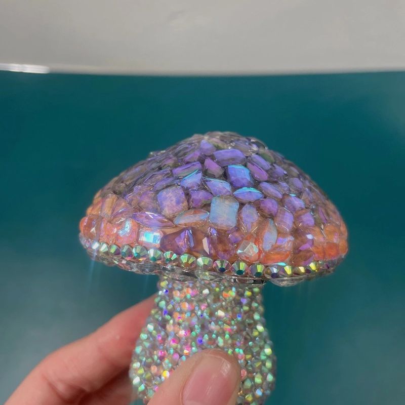 Handmade Diamond Mushroom Ornament Resin Mold