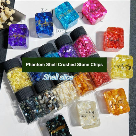 10pcs Phantom Shell Crushed Stone Chips