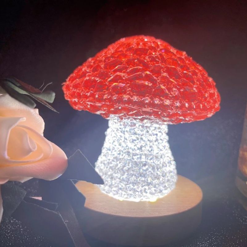 Handmade Diamond Mushroom Ornament Resin Mold