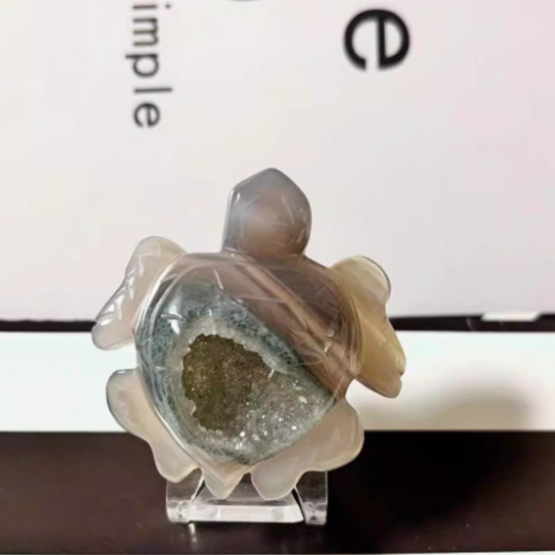 Handmade Crystal Cluster Turtle Decoration Resin Mold