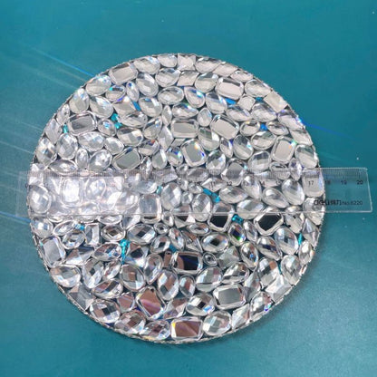 Handmade Diamond Round Plate Ornament Resin Mold