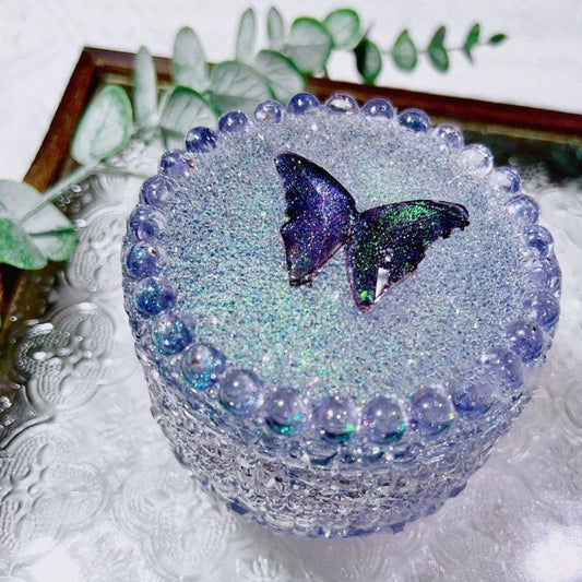 Handmade Diamond Butterfly Storage Box Resin Mold