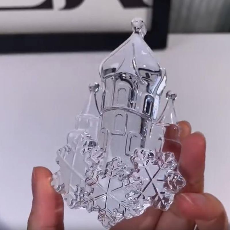Handmade Snowflake Castle Snowman Ornament Mold