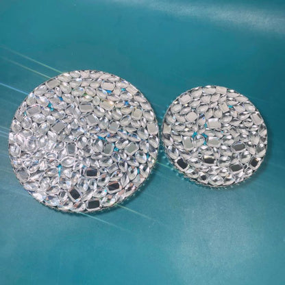 Handmade Diamond Round Plate Ornament Resin Mold