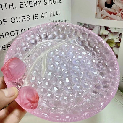 Handmade Diamond Large Size Tulip Storage Tray Resin Molds