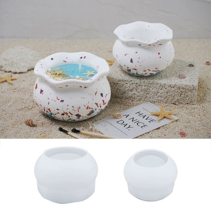 2pcs Fish Tank Storage Jar Resin Molds