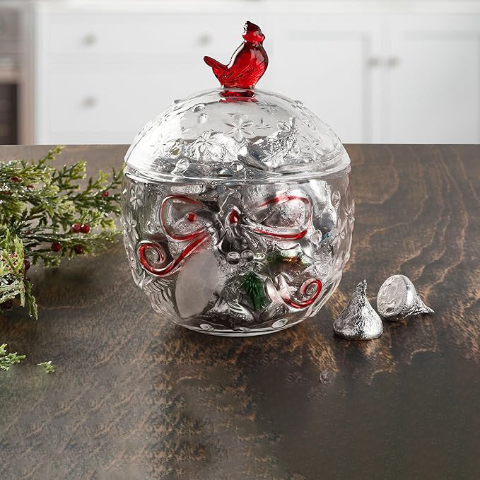 Handmade Cardinal Christmas Storage Jar Resin Molds