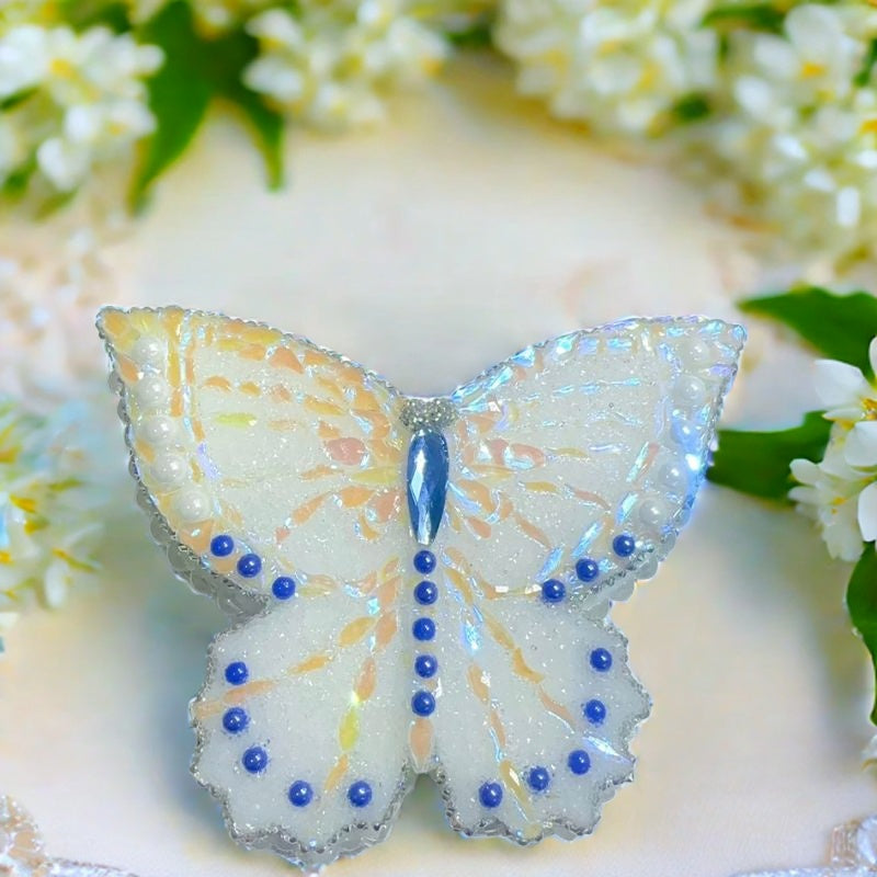 Handmade Diamond Large Butterfly Shape Storage Box Resin Molds