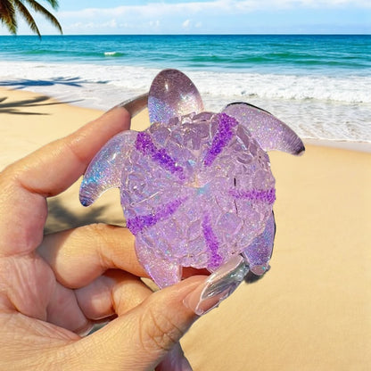 Handmade Diamond Ocean Galaxy Turtle Mold