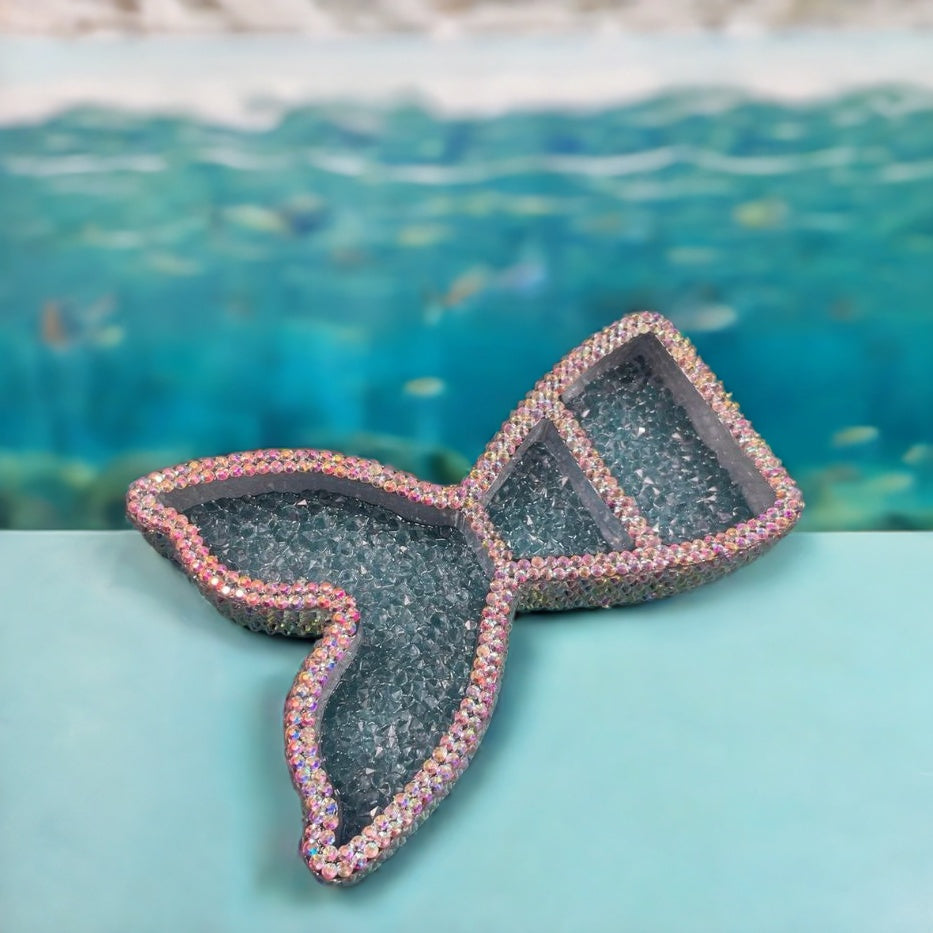 Handmade Diamond Fish Tail Storage Ornament Resin Mold