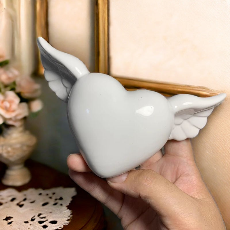 Handmade Winged Heart Hanging Resin Mold