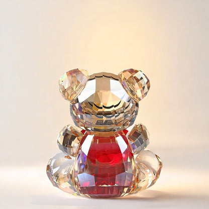 Handmade Crystal Heart Bear Ornament Resin Mold