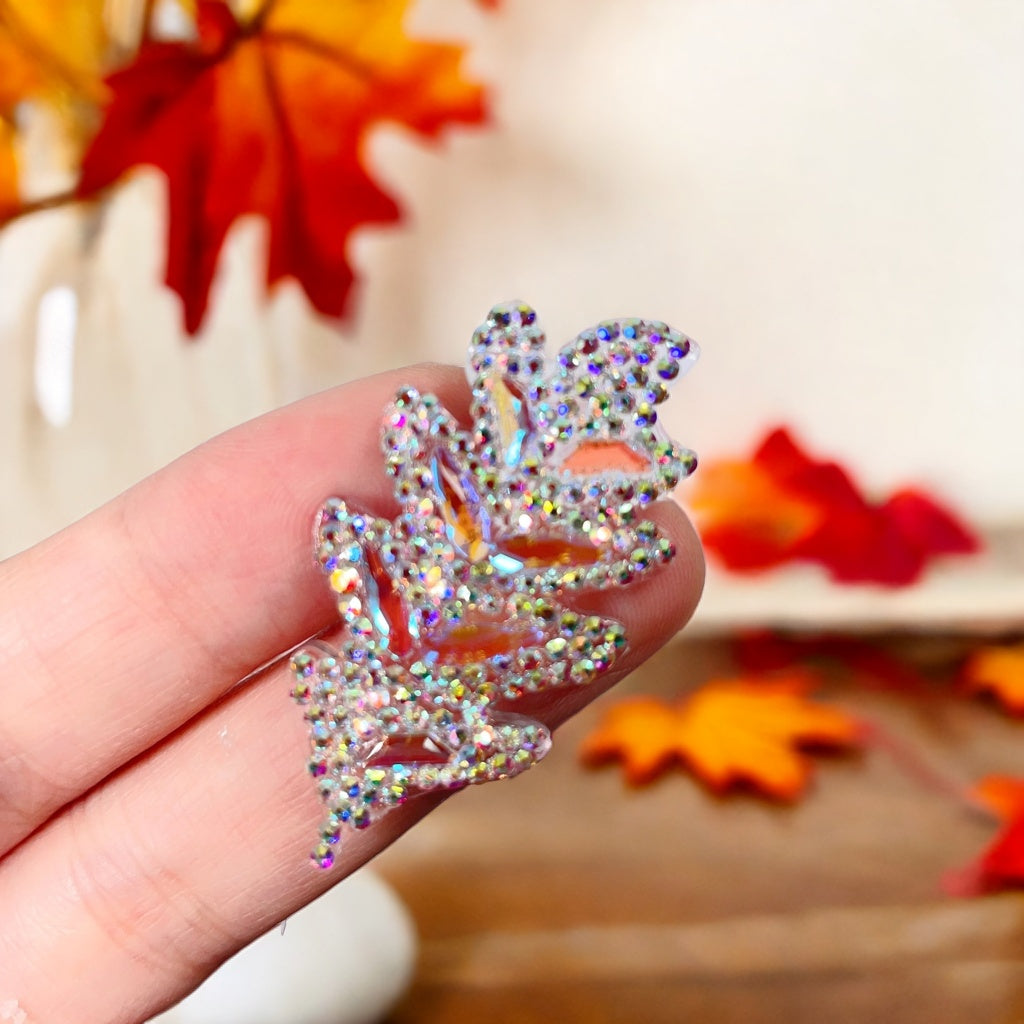 Handmade Diamond Leaf Brooch Decoration Resin Silicone Molds