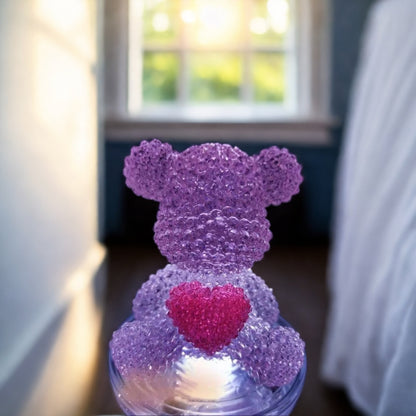 Handmade Diamond Heart Bear Ornament Resin Mold