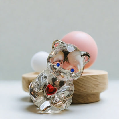 Handmade Crystal Cute Love Bear Ornament Resin Mold