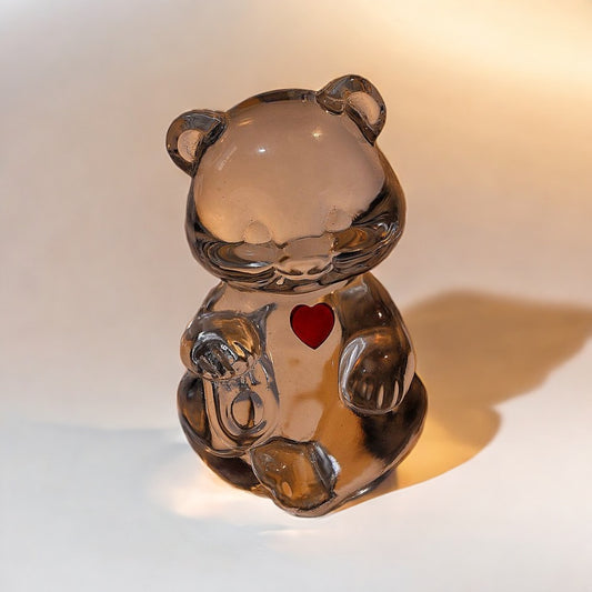 Handmade Crystal Heart Bear Ornament Resin Mold