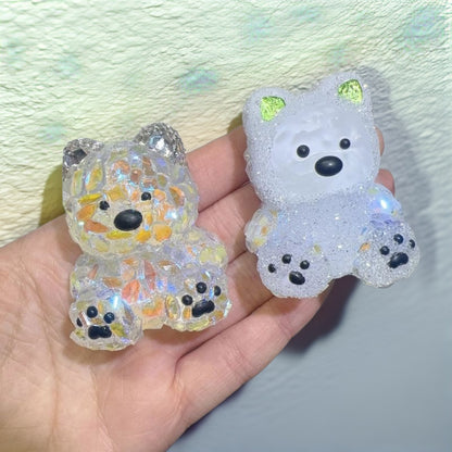 Handmade Diamond Cute Puppy Ornament Resin Mold