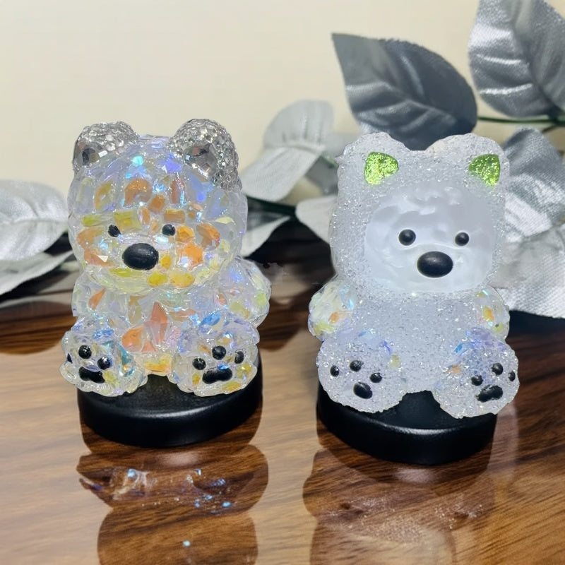 Handmade Diamond Cute Puppy Ornament Resin Mold