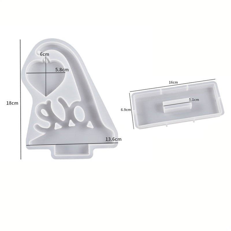 Resin Jewelry Storage Box Molds, 2PCs Box Molds for Resin Casting