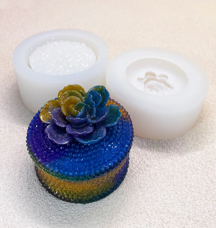 IntoResin Handmade Diamond Flower Storage Box Resin Molds Set