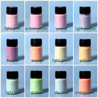 12 Colors Galaxy Suspended Non-sinking Glitter for Resin-Newly Developed Truly Non-sinkable