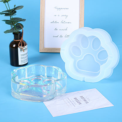 Large Cat Claw Storage Box Resin Mold