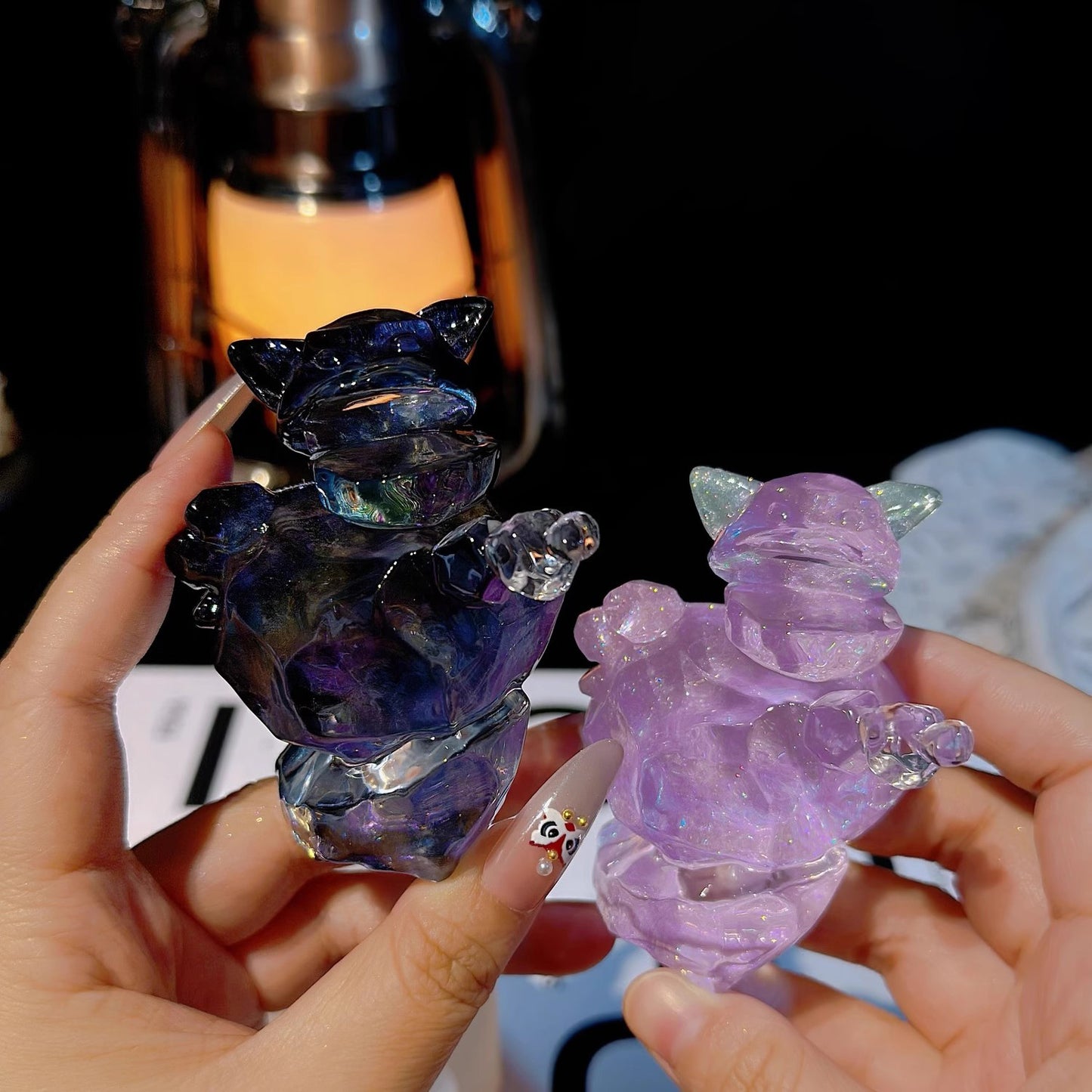 Handmade Crystal Stone Small Monster Ornament Resin Mold