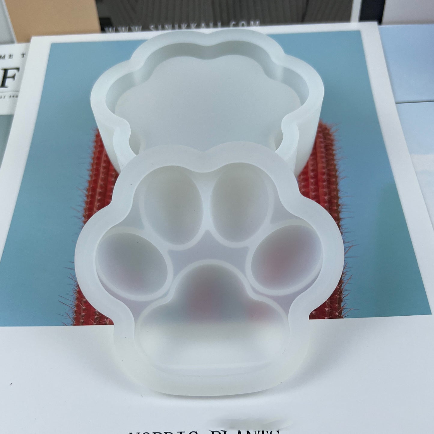 Frosted Effect Cat Claw Storage Box Mold
