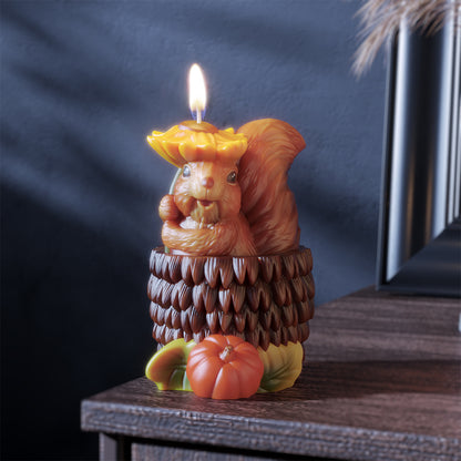 Adorable Squirrel in Pinecone Resin Mold