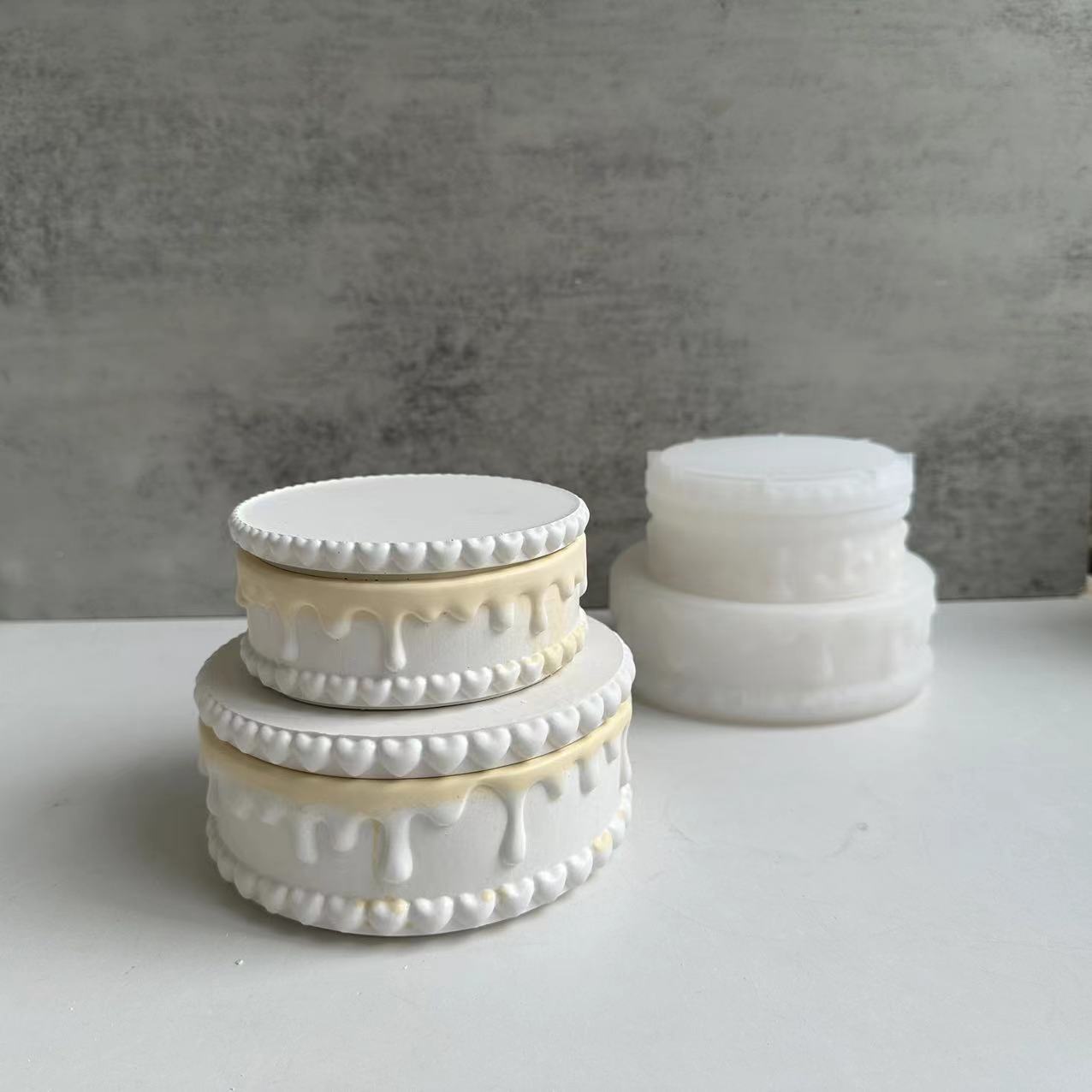 IntoResin Cream Cake Storage Box Resin Mold