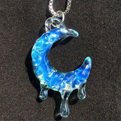 Handmade Water Ripple Melting Moon with Holes Jewelry Resin Molds