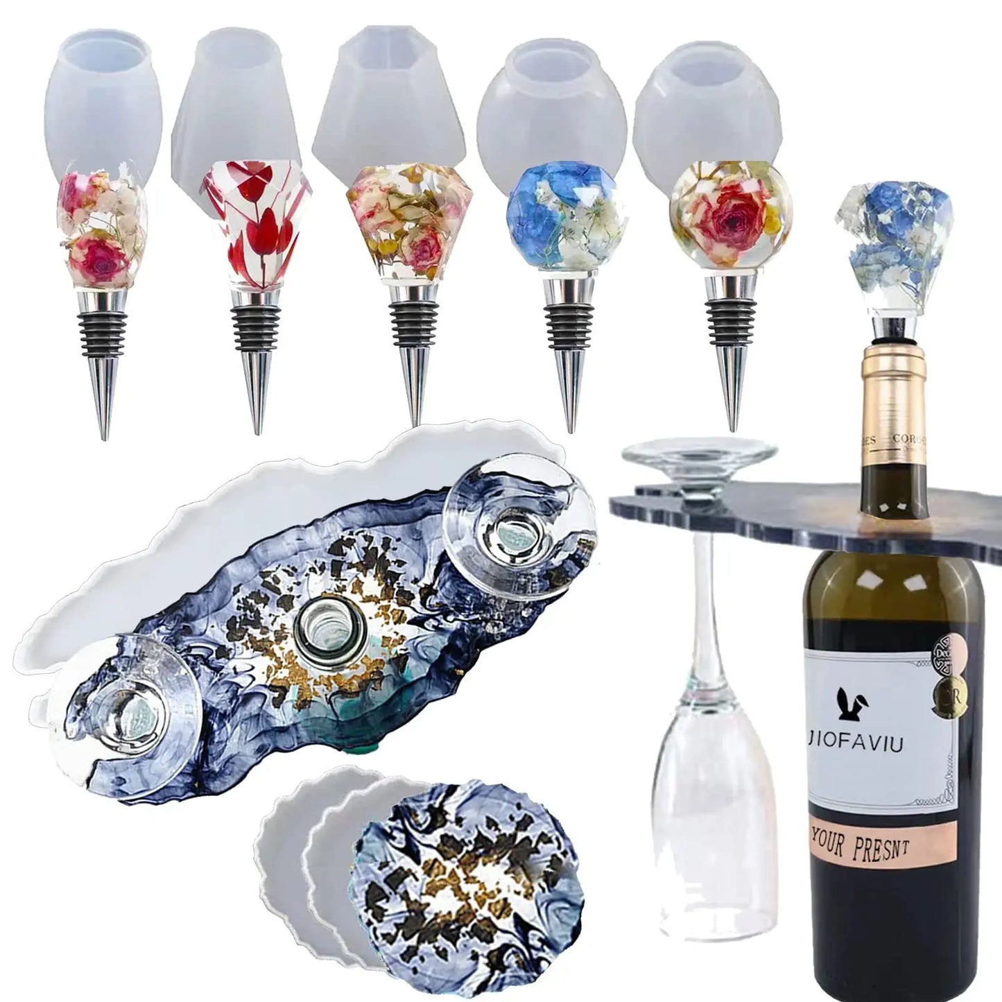 Wine Stopper Resin Mold Wine Rack Coaster Resin Mold