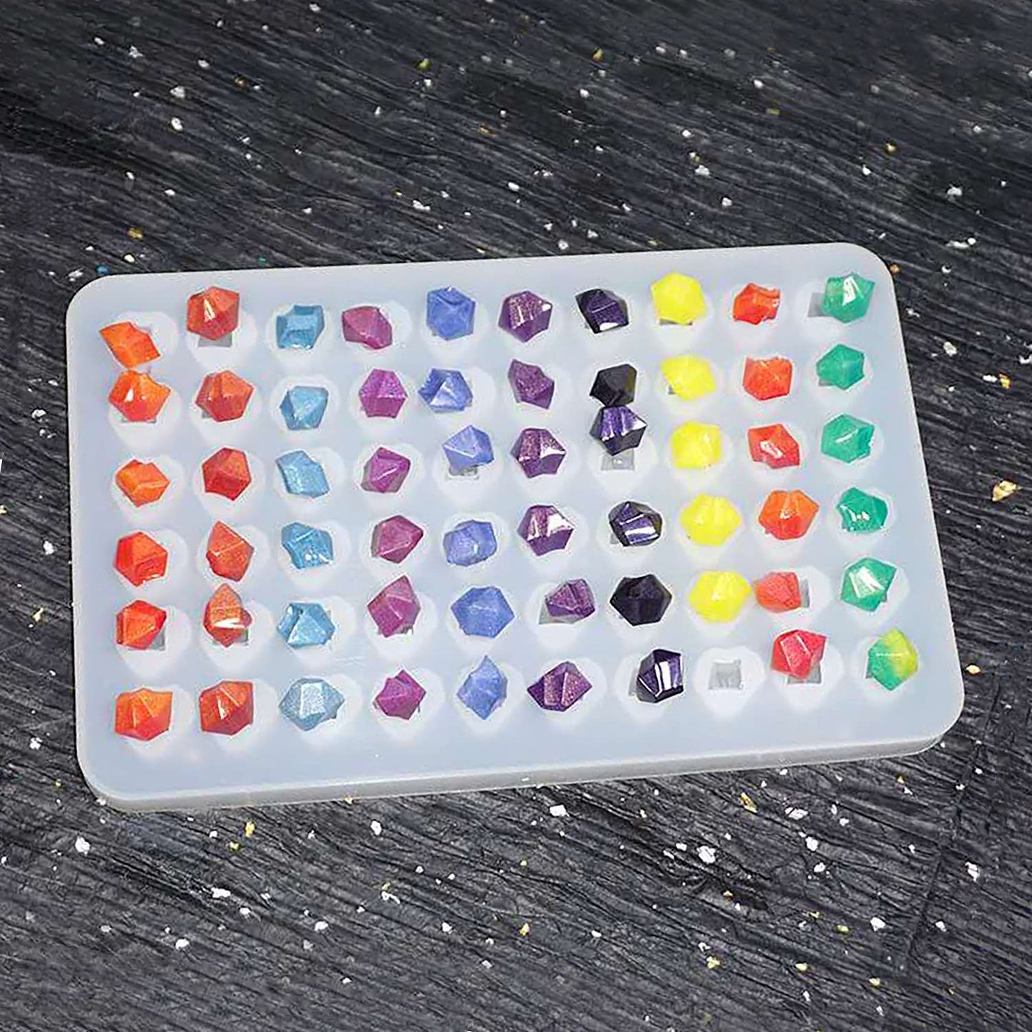 Resin Craft Makes 60 Crystals Small Crystal Stones Silicone Mold for R –  IntoResin