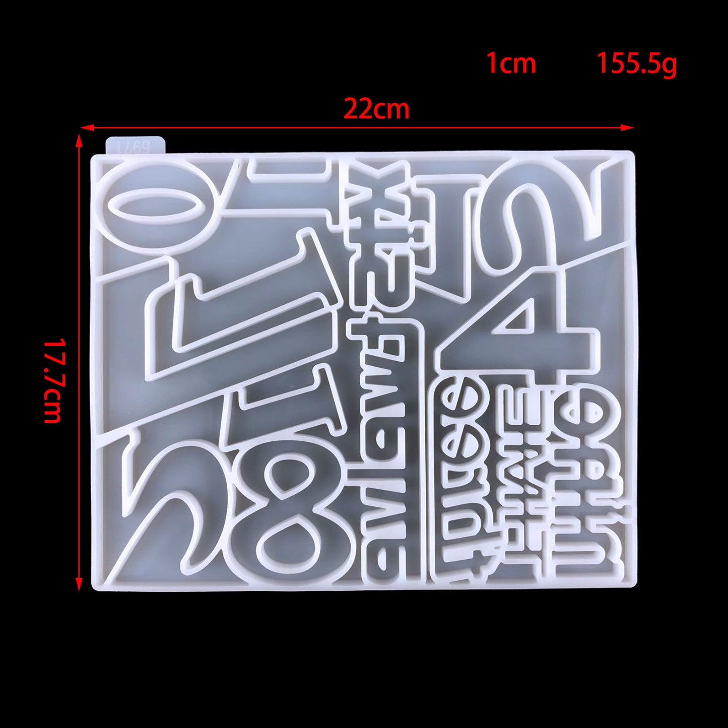 Digital Watch Resin Mold With Watch Core