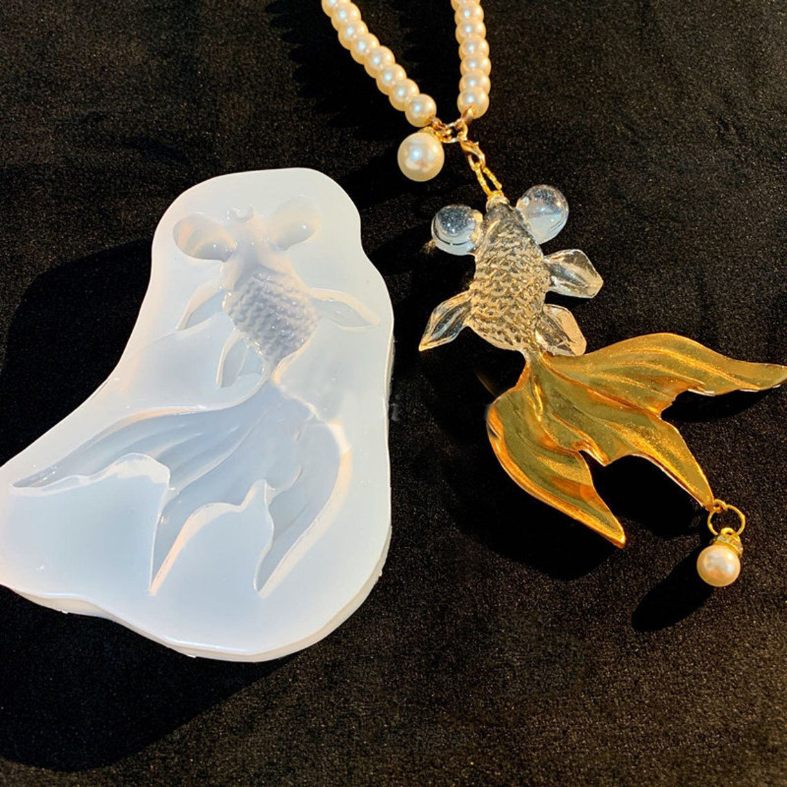 Goldfish Resin Mold Fish Ornament